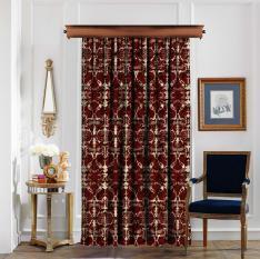 Damask Red Curtain
