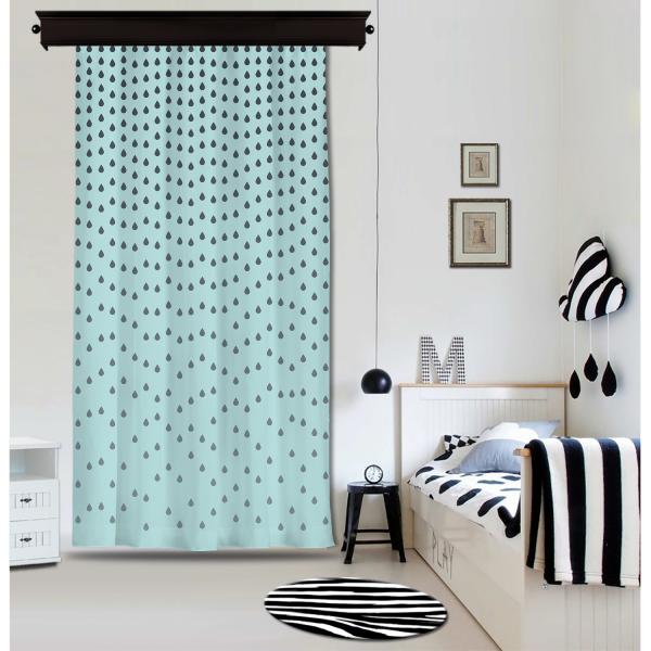 Blue Droplets Panel Curtain By İmren Gürsoy