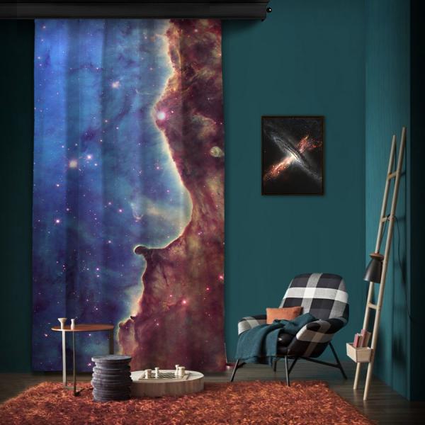 Hubble Image of NGC 3324 One Piece Panel Curtain