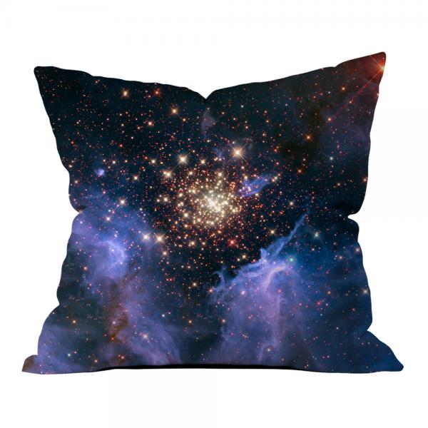 Starburst Cluster Shows Celestial Fireworks Pillow
