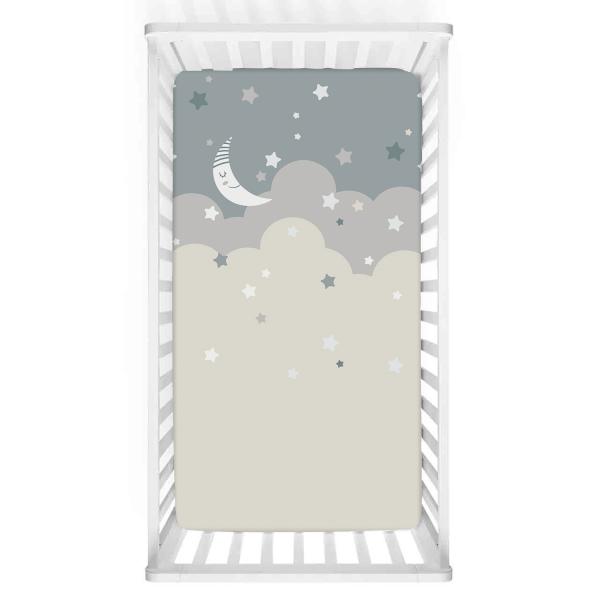 Cloudy Stars Baby Bed Cover