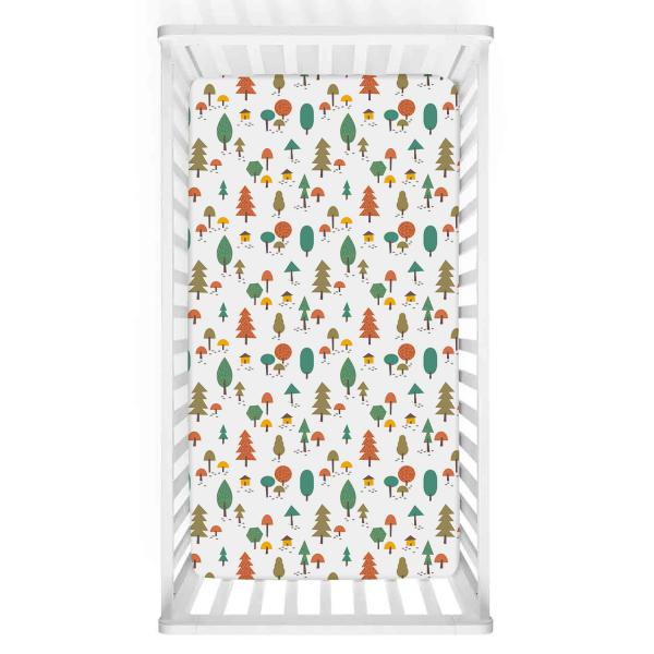 Colourful Trees Baby Bed Cover