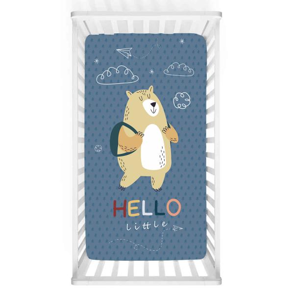 Colorful Hello Baby Bed Cover
