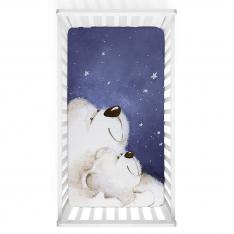 Cute Polar Bears Baby Bed Cover