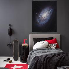 Spiral Galaxy Pair NGC 4302 and NGC 4298 Wall Spread