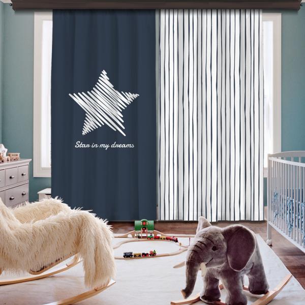 Star İn My Dreams 2 Panel Curtain