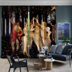 Sandro Botticelli - İlkbahar 1. Ve 2. Panel BlackOut SET