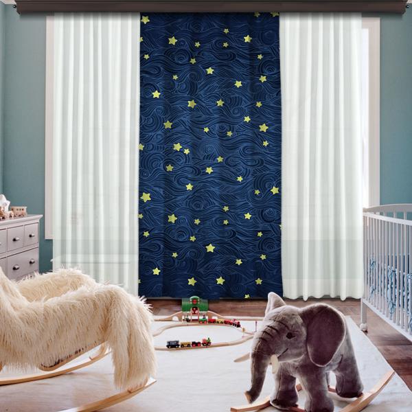 Dreamy Night Single Piece Decorative Curtain