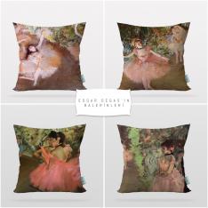 Edgar Degas's Balerins 4 Pieces Pillow Cover Set-1