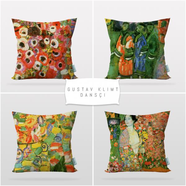 Gustav Klimt Dancer 4 Pieces Pillow Cover Set