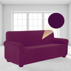 Stretch Elastic Lycra Sofa-Armchair Cover-Damson Color