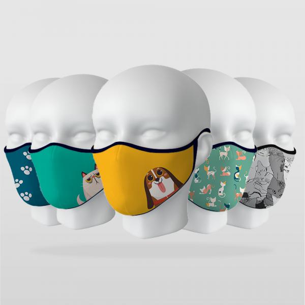 ''Cute Animals'' 5 Piece Mask Series