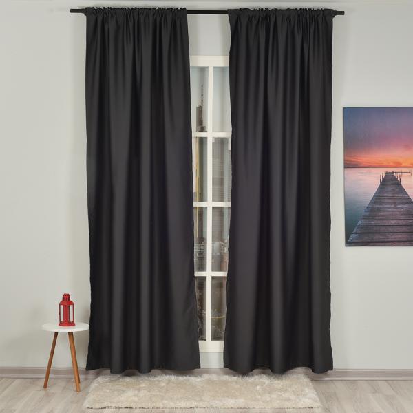 Anthracite ''Single Panel'' Blackout Curtain