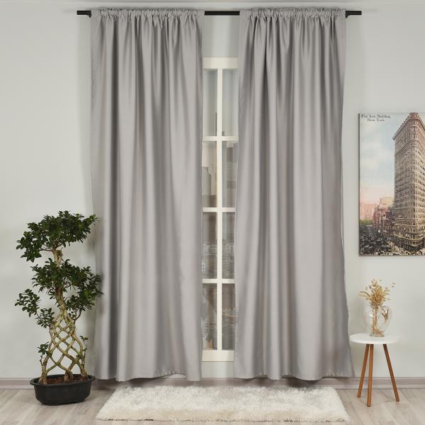 Grey ''Single Panel'' Blackout Curtain