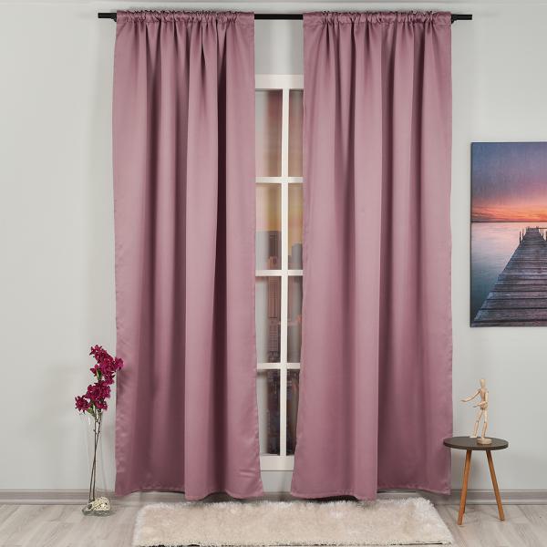 Rose Pink ''Single Panel'' Blackout Curtain