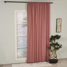Orlof ''Single Panel'' Decorative Curtain-Rose Pink