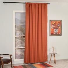 Orlof  ''Single Panel'' Decorative Curtain-Brick
