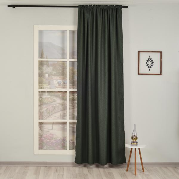 Orlof  ''Single Panel'' Decorative Curtain-Dark Green
