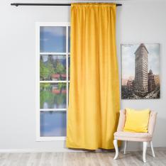 Yellow Mat Luxury Velvet One Piece Curtain
