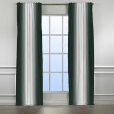Dark Green-Grey ''Single Panel'' 3 Colors Ombre Curtain