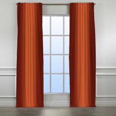 Orange-Burnt Orange ''Single Panel'' 3 Colors Ombre Curtain